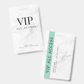VIPオールアクセスパスイベントバッチ バッジ (正面&裏面)