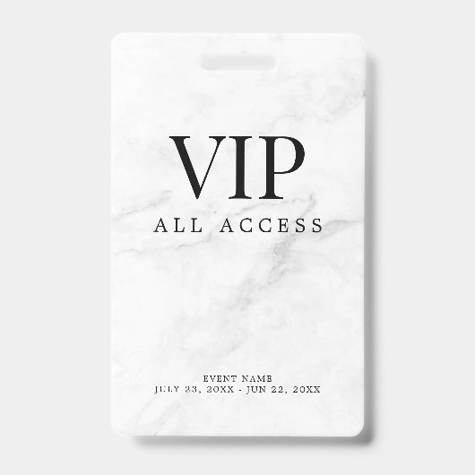 VIPオールアクセスパスイベントバッチ バッジ (正面)