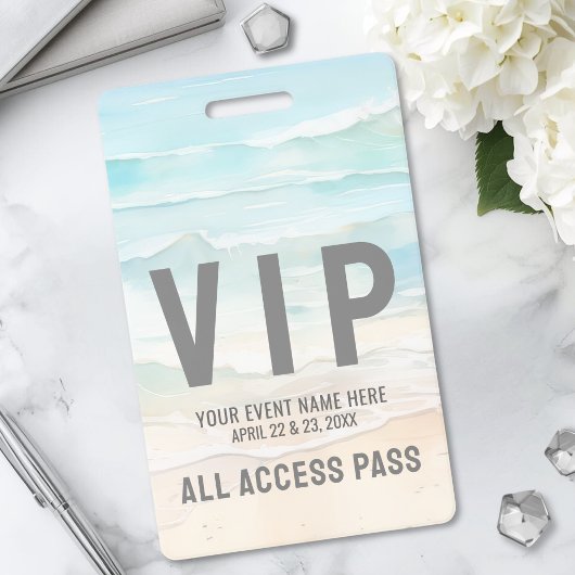 VIPオールアクセスパスイベント バッジ