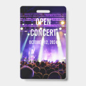 VIPオールアクセスパスコンサートイベント バッジ (裏面)