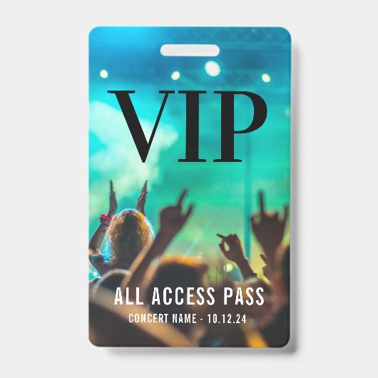 VIPオールアクセスパスコンサートイベント バッジ (正面)