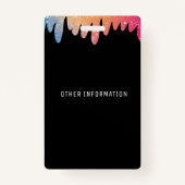 VIPオールアクセスパスブラックモダングリッター バッジ (裏面)