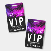 VIPオールアクセスパス イベント バッジ (正面&裏面)