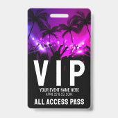 VIPオールアクセスパス イベント バッジ (裏面)