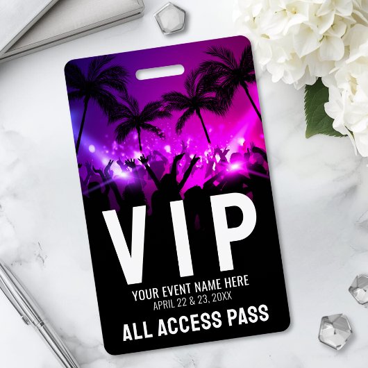 VIPオールアクセスパス イベント バッジ