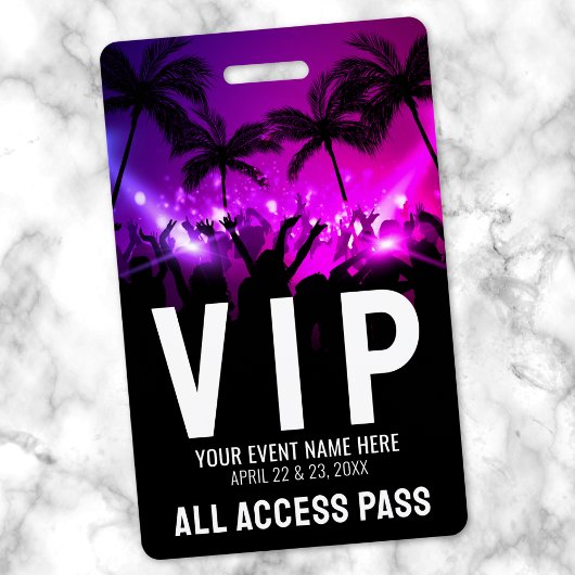 VIPオールアクセスパス イベント バッジ