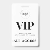 VIPオールアクセスパス イベント バッジ カスタム デザイン (正面)
