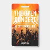 VIPオールアクセスパス コンサートイベント バッジ (裏面)
