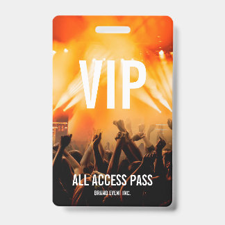 VIPオールアクセスパス コンサートイベント バッジ