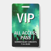 VIPオールアクセスパス コンサートイベント バッジ (裏面)