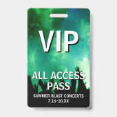 VIPオールアクセスパス コンサートイベント バッジ (正面)