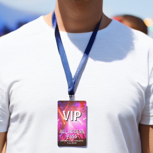 VIPオールアクセスパス コンサートイベント バッジ