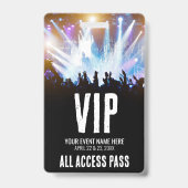VIPオールアクセスパス コンサート バッジ (裏面)