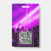 VIPオールアクセスフェスティバルバッジQRコード バッジ (裏面)