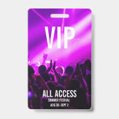 VIPオールアクセスフェスティバルバッジQRコード バッジ (正面)