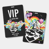 VIPオールアクセス コンサートパス バッジ (正面＆裏面)