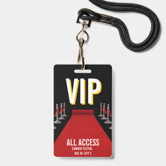 VIPオールアクセス レッドカーペット スポットライトイベント バッジ