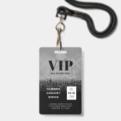 VIPオールアクセスQRコードコンサートバッチ バッジ (正面(ネックストラップ付))