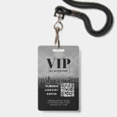 VIPオールアクセスQRコードコンサートバッチ バッジ (裏面(ネックストラップ付))