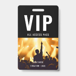 VIPカスタムイベントまたはコンサート名すべてのアクセス バッジ