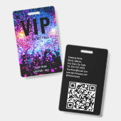 VIPカスタムイベントまたはコンサート名 オールアクセス バッジ (正面&裏面)