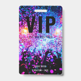 VIPカスタムイベントまたはコンサート名 オールアクセス バッジ