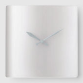 Vipグレミニマルイ銀黒鉛金属合金 スクエア壁時計 (正面)