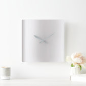 Vipグレミニマルイ銀黒鉛金属合金 スクエア壁時計 (ホーム)