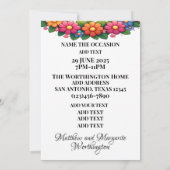 VIPゲスト招待状へようこそ 招待状 (裏面)