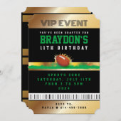 VIPサッカーALLアクセス金ゴールドパスバッジ招待状 招待状 (正面/裏面)