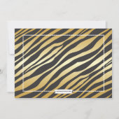 VIPチケットゼブラグラムスイート16バースデーパーティー 招待状 (裏面)