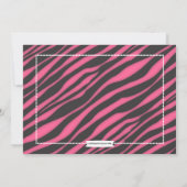 VIPチケットゼブラグラムスイート16バースデーパーティー 招待状 (裏面)