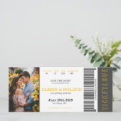 VIPチケット1 Photo Save The Date 招待状 (スタンド正面)