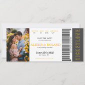 VIPチケット1 Photo Save The Date 招待状 (正面)