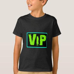 vipネオングリーンの音楽ダンスパーティーおもしろいクラブ tシャツ