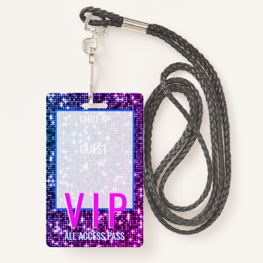 VIPバックステージパス結婚のテーブル席 バッジ (裏面ランヤード)