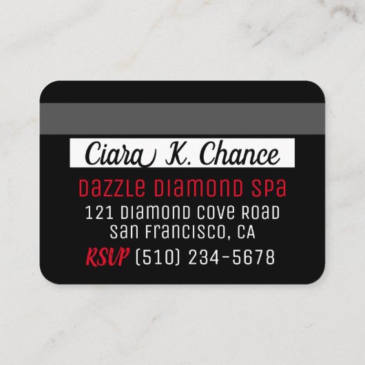 VIPパスクレジットカードフォト誕生日 エンクロージャーカード (裏面)