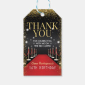 VIPパスバースデーパーティーメッセージカード,ハリウッドパーティー ギフトタグ (正面)