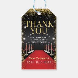 VIPパスバースデーパーティーメッセージカード，ハリウッドパーティー ギフトタグ