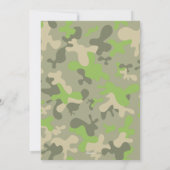 VIPパスパーティー入場料チケット軍隊テーマ 招待状 (裏面)