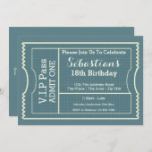 VIPパスパーティー入学チケット 招待状 (正面/裏面)