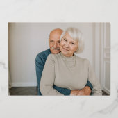 VIPパス ゴールド ウェディング アニバーサリー チケット 箔招待状 (裏面)