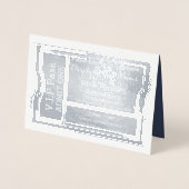 VIPパス シルバー ウェディング アニバーサリー チケット 箔カード (正面)