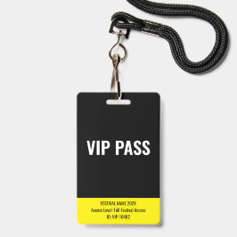 VIPパス バックステージ ミュージックフェスティバル ブラック バッジ