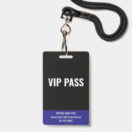 VIPパス バックステージ ミュージックフェスティバル ブルー バッジ