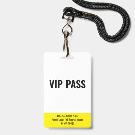 VIPパス バックステージ ミュージックフェスティバル ホワイト バッジ