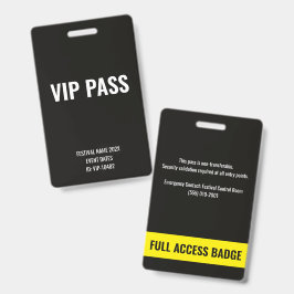 VIPパス ブラックミュージックフェスティバル フルアクセス バッジ