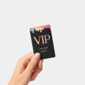 VIPパス ブラック モダン グリッター バッジ (手持ち)