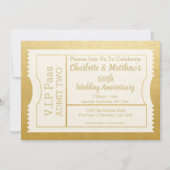 VIPパス 50周年記念チケット 偽金 招待状 (正面)