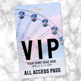 VIPパーティーオールアクセスイベント バッジ